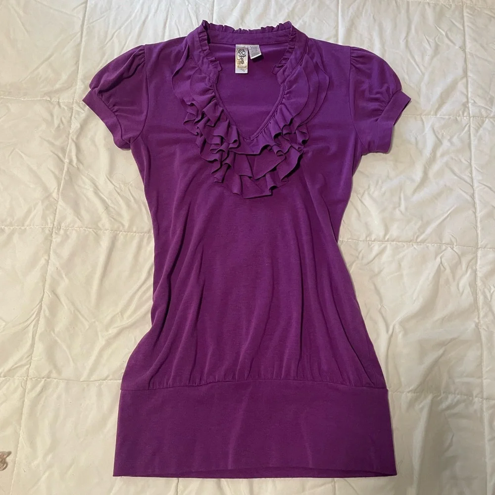 L8ter Purple Mini Dress - Picture 1 of 3